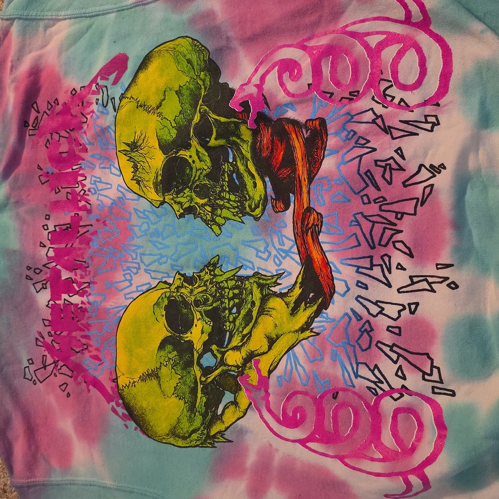 Metallica Tie Dye Hoodie Medium - Picture 7 of 8